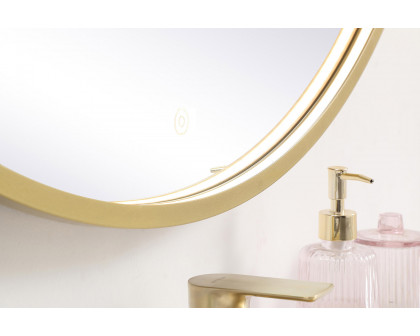 Elegant Wall Mirror - Brass, L 42" (MRE6042BR)