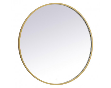 Elegant Wall Mirror - Brass, L 42" (MRE6042BR)