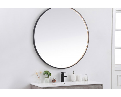 Elegant Wall Mirror - Black, L 45" (MRE6045BK)