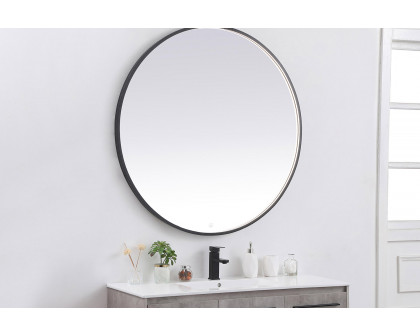 Elegant Wall Mirror - Black, L 45" (MRE6045BK)