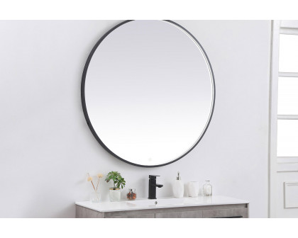 Elegant Wall Mirror - Black, L 45" (MRE6045BK)