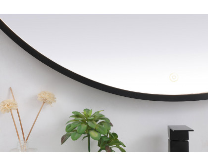 Elegant Wall Mirror - Black, L 45" (MRE6045BK)