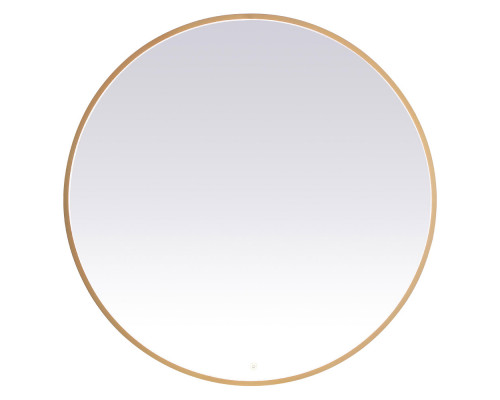 Elegant Wall Mirror - Brass, L 45" (MRE6045BR)