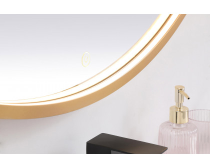 Elegant Wall Mirror - Brass, L 45" (MRE6045BR)