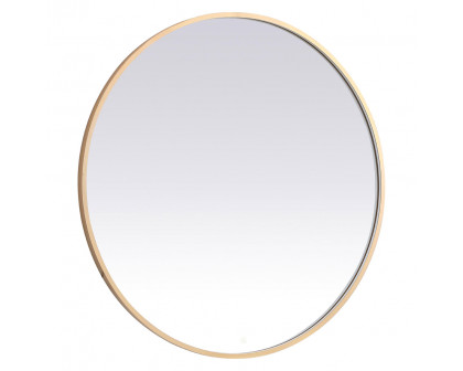 Elegant Wall Mirror - Brass, L 45" (MRE6045BR)