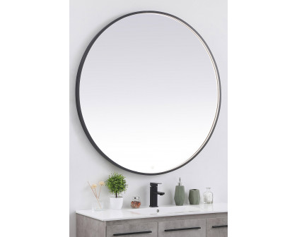 Elegant Wall Mirror - Black, L 48" (MRE6048BK)