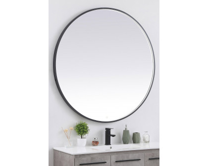 Elegant Wall Mirror - Black, L 48" (MRE6048BK)