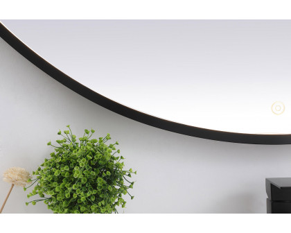 Elegant Wall Mirror - Black, L 48" (MRE6048BK)