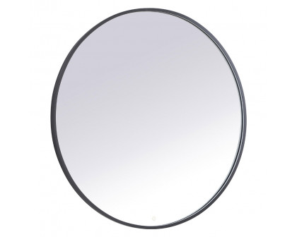 Elegant Wall Mirror - Black, L 48" (MRE6048BK)