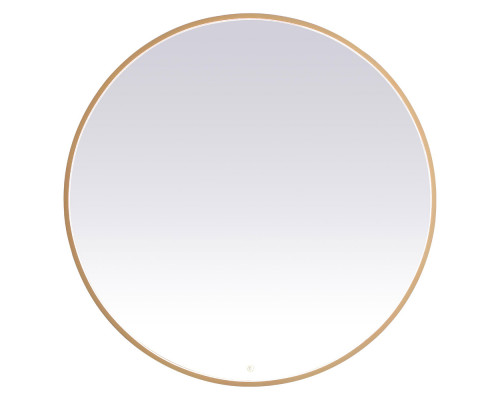 Elegant Wall Mirror - Brass, L 48" (MRE6048BR)