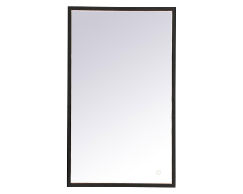 Elegant Wall Mirror - Black, D 18", H 30" (MRE61830BK)