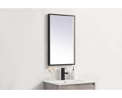 Elegant Wall Mirror - Black, D 18", H 30" (MRE61830BK)