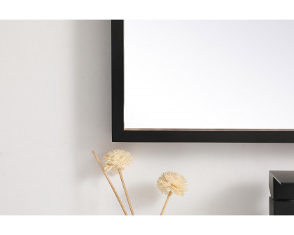 Elegant Wall Mirror - Black, D 18", H 30" (MRE61830BK)