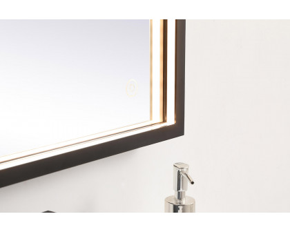 Elegant Wall Mirror - Black, D 18", H 30" (MRE61830BK)