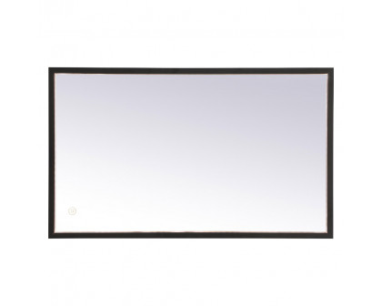 Elegant Wall Mirror - Black, D 18", H 30" (MRE61830BK)