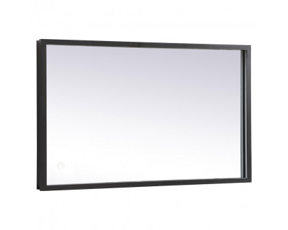 Elegant Wall Mirror - Black, D 18", H 30" (MRE61830BK)