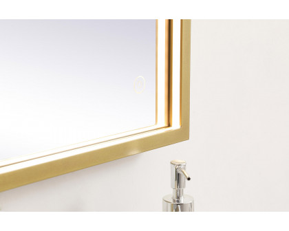 Elegant Wall Mirror - Brass, D 18", H 30" (MRE61830BR)