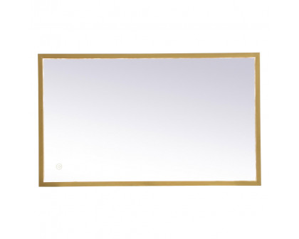 Elegant Wall Mirror - Brass, D 18", H 30" (MRE61830BR)