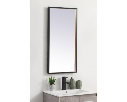 Elegant Wall Mirror - Black, D 18", H 36" (MRE61836BK)