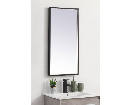 Elegant Wall Mirror - Black, D 18", H 36" (MRE61836BK)