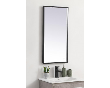 Elegant Wall Mirror - Black, D 18", H 36" (MRE61836BK)