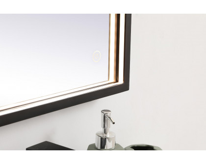 Elegant Wall Mirror - Black, D 18", H 36" (MRE61836BK)