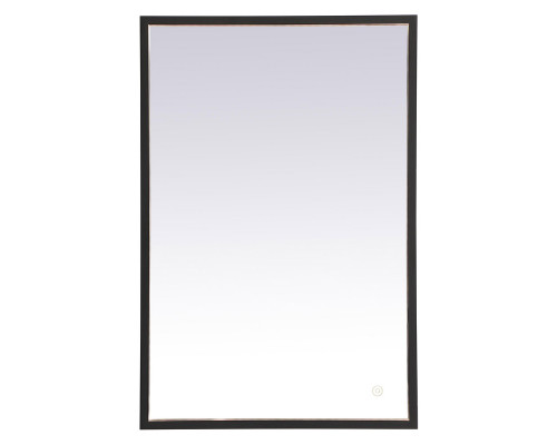 Elegant Wall Mirror - Black, D 20", H 30" (MRE62030BK)