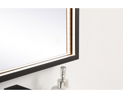 Elegant Wall Mirror - Black, D 20", H 30" (MRE62030BK)