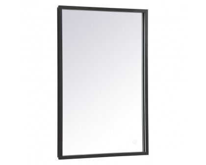 Elegant Wall Mirror - Black, D 20", H 30" (MRE62030BK)