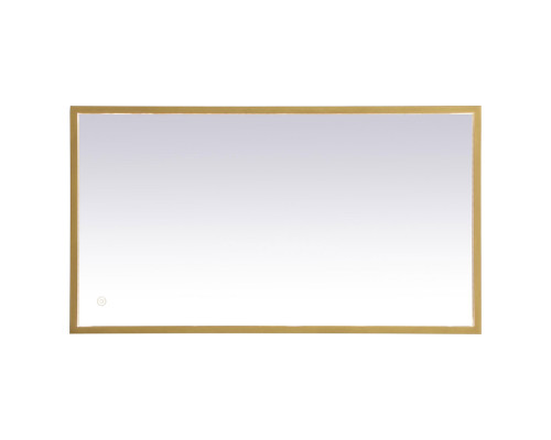 Elegant Wall Mirror - Brass, D 20", H 36" (MRE62036BR)