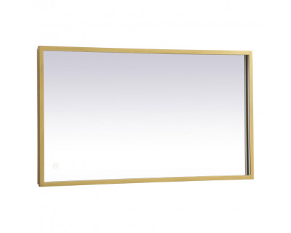 Elegant Wall Mirror - Brass, D 20", H 36" (MRE62036BR)