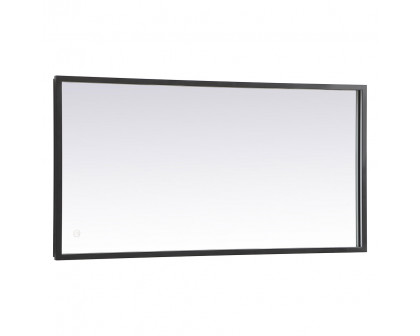 Elegant Wall Mirror - Black, D 20", H 40" (MRE62040BK)