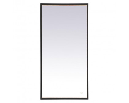 Elegant Wall Mirror - Black, D 20", H 40" (MRE62040BK)