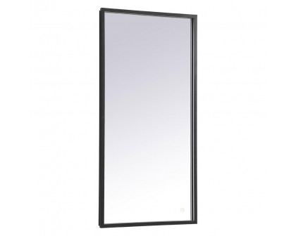 Elegant Wall Mirror - Black, D 20", H 40" (MRE62040BK)