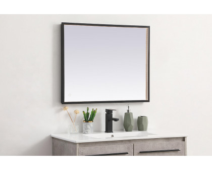 Elegant Wall Mirror - Black, D 24", H 30" (MRE62430BK)