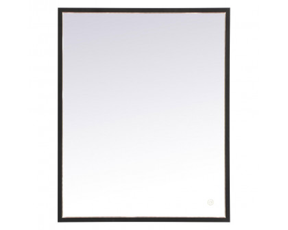 Elegant Wall Mirror - Black, D 24", H 30" (MRE62430BK)