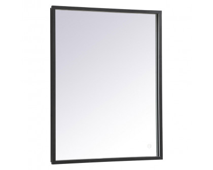 Elegant Wall Mirror - Black, D 24", H 30" (MRE62430BK)