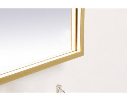 Elegant Wall Mirror - Brass, D 24", H 30" (MRE62430BR)