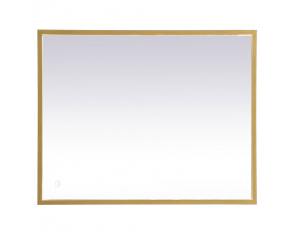 Elegant Wall Mirror - Brass, D 24", H 30" (MRE62430BR)