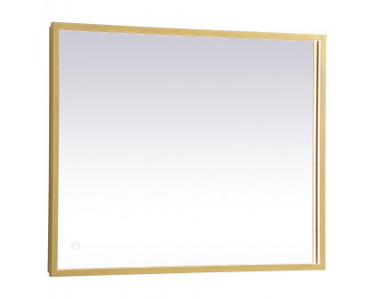 Elegant Wall Mirror - Brass, D 24", H 30" (MRE62430BR)