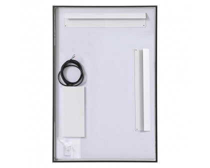 Elegant Wall Mirror - Black, D 24", H 36" (MRE62436BK)