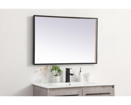 Elegant Wall Mirror - Black, D 24", H 36" (MRE62436BK)