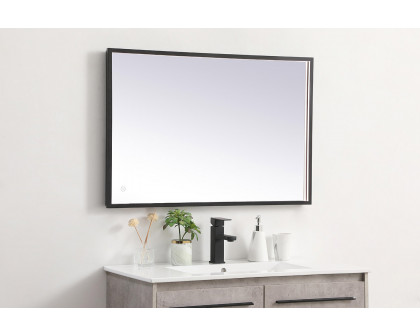 Elegant Wall Mirror - Black, D 24", H 36" (MRE62436BK)