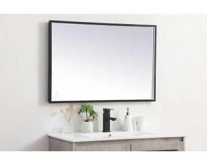 Elegant Wall Mirror - Black, D 24", H 36" (MRE62436BK)