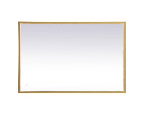 Elegant Wall Mirror - Brass, D 24", H 36" (MRE62436BR)