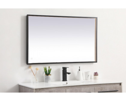 Elegant Wall Mirror - Black, D 24", H 40" (MRE62440BK)