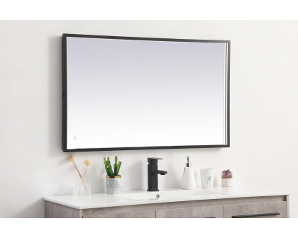 Elegant Wall Mirror - Black, D 24", H 40" (MRE62440BK)