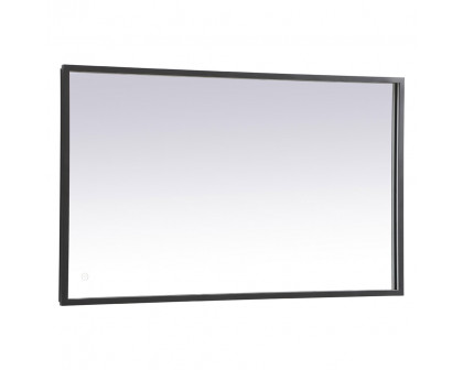 Elegant Wall Mirror - Black, D 24", H 40" (MRE62440BK)