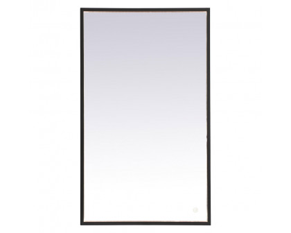 Elegant Wall Mirror - Black, D 24", H 40" (MRE62440BK)