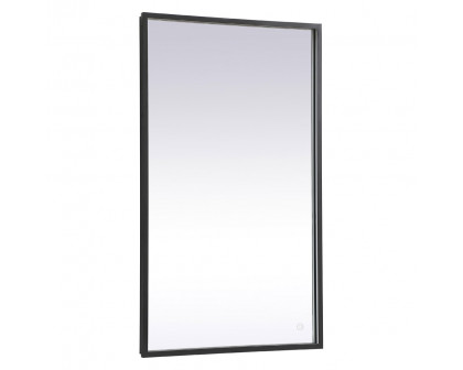 Elegant Wall Mirror - Black, D 24", H 40" (MRE62440BK)